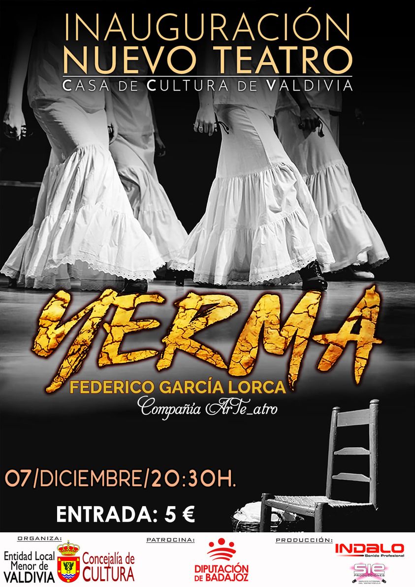 Valdivia inaugura su nuevo teatro con la representación de la obra 'Yerma'