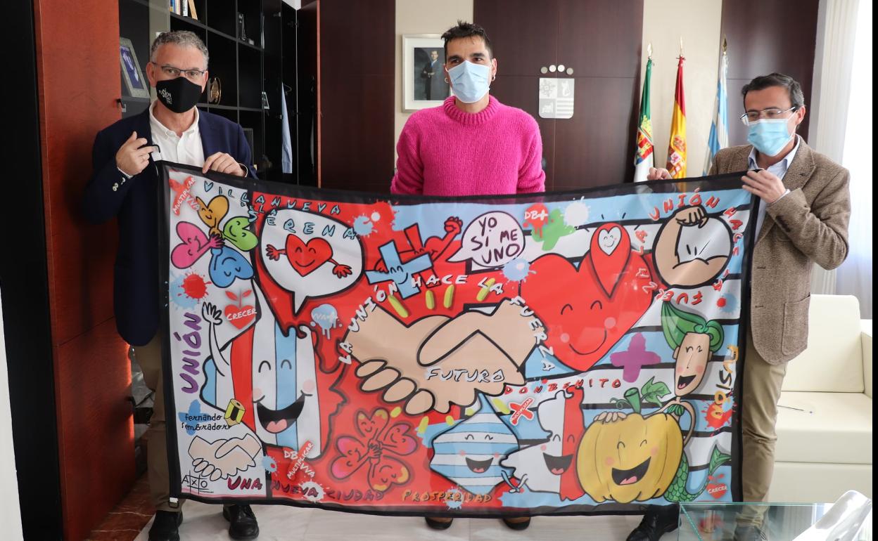 Fernando Sembrador diseña una bandera conmemorativa de la unión entre ciudades