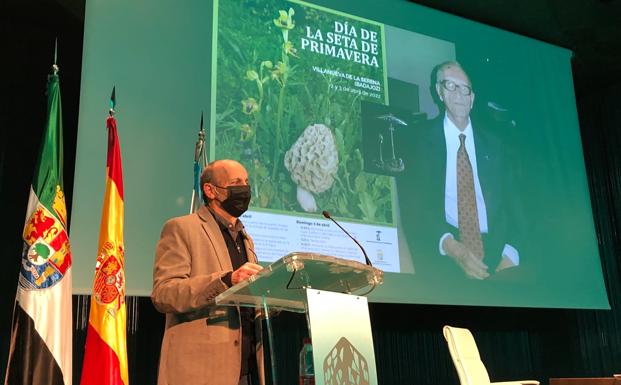 Fernando Durán destacó su aportación a la Sociedad Micológica de Extremadura. 