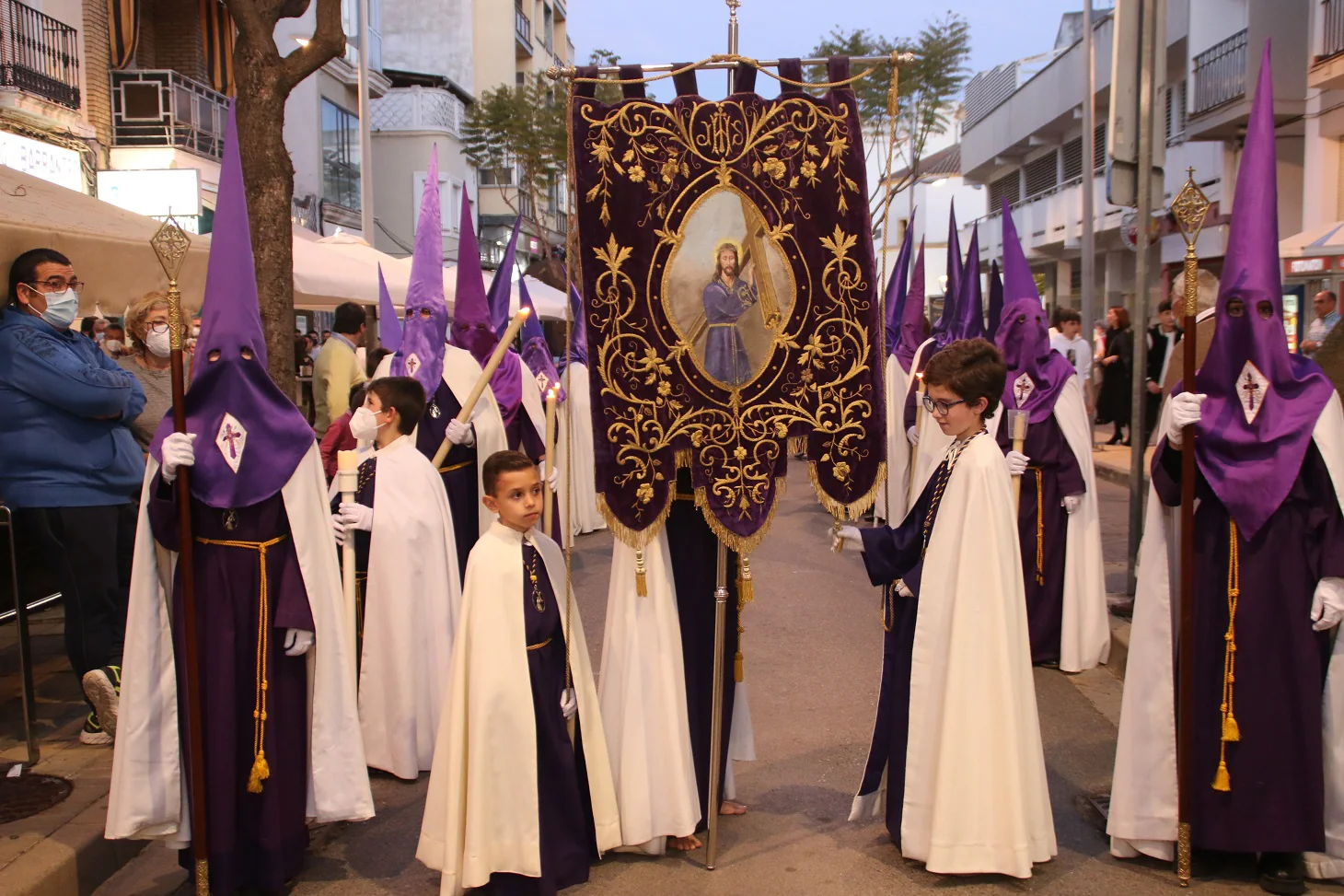 Celebración de las procesiones del Jueves Santo en Villanueva de la Serena.