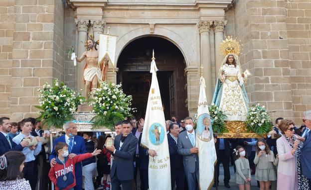 La Aurora y el Resucitado tras la procesión. 