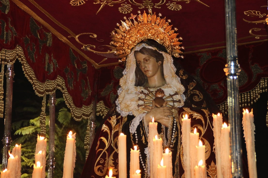 Celebración de las procesiones del Jueves Santo en Villanueva de la Serena.