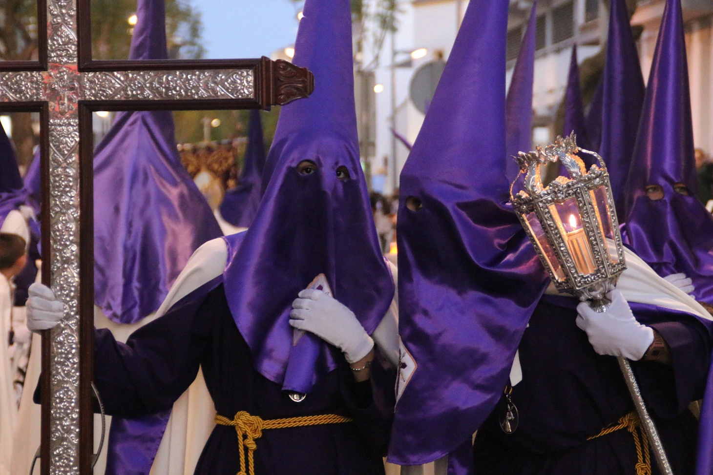 Celebración de las procesiones del Jueves Santo en Villanueva de la Serena.