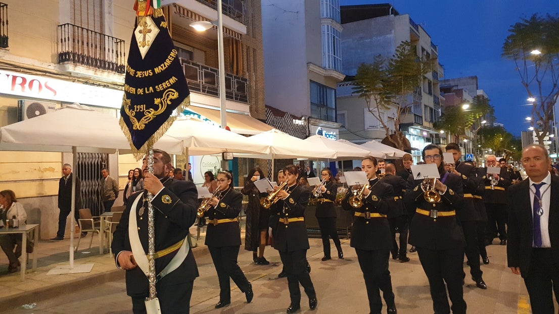 Celebración de las procesiones del Jueves Santo en Villanueva de la Serena.
