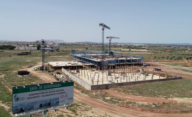 Evolución de las obras del nuevo centro hospitalario. 
