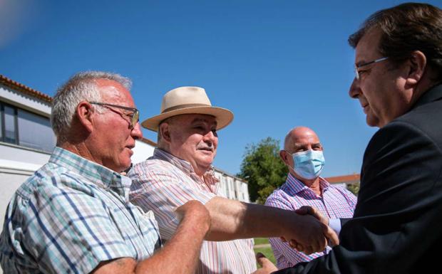 El presidente de la Junta de Extremadura estuvo presente en el acto. 