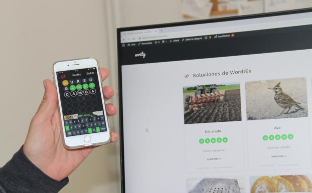 Todas las palabras dan acceso a un enlace con la definición y origen. 