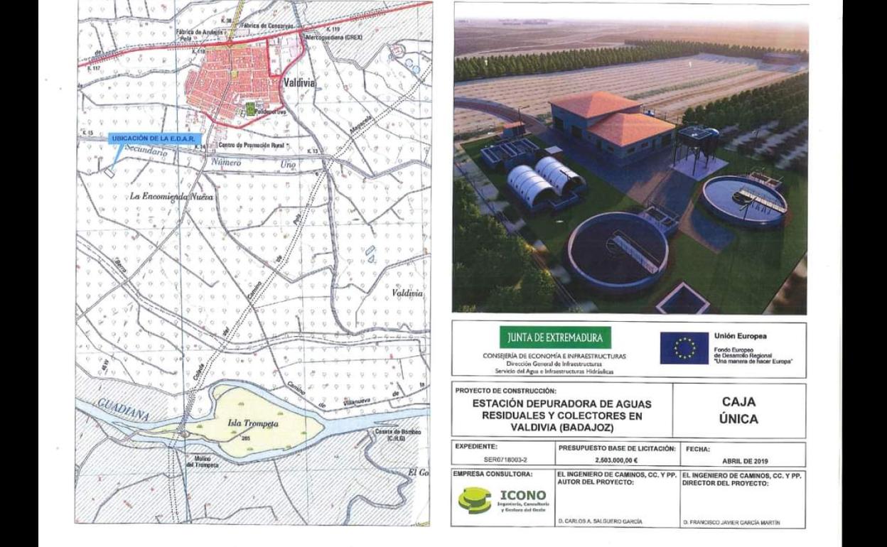 Comienzan las obras de la depuradora en Valdivia, con una inversión de 2,5 millones de euros