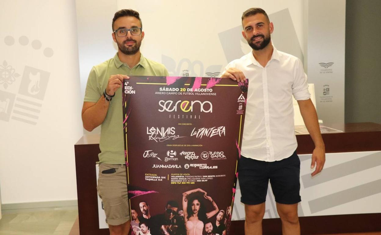 Santiago Jiménez y Rodrigo Ayuso presentan el cartel del festival. 