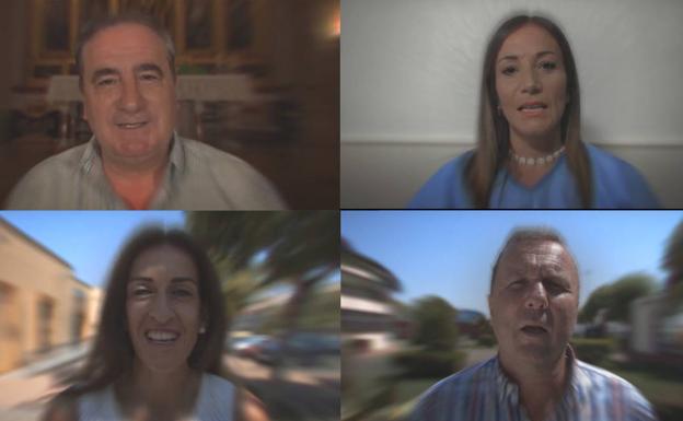 Algunos de los rostros conocidos presentes en el anuncio. 