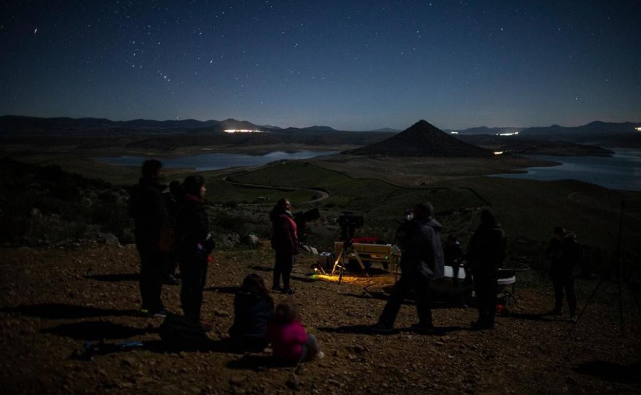 Actividad de observación astronómica. 