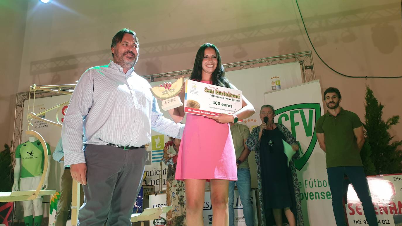 El certamen contó con cinco sandías y cuatro melones a concurso, siendo ganadores Antonio González y Juan Vicente Manchado. 