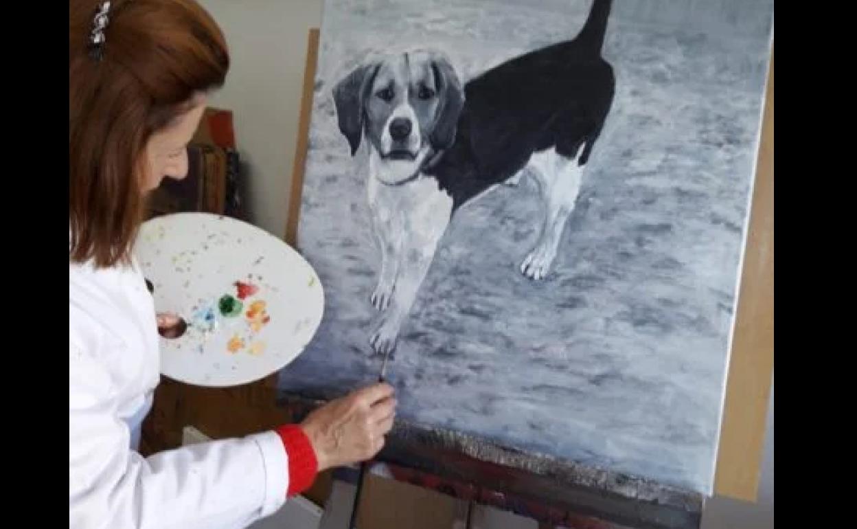 Taller de pintura de la Escuela de Cultura. 