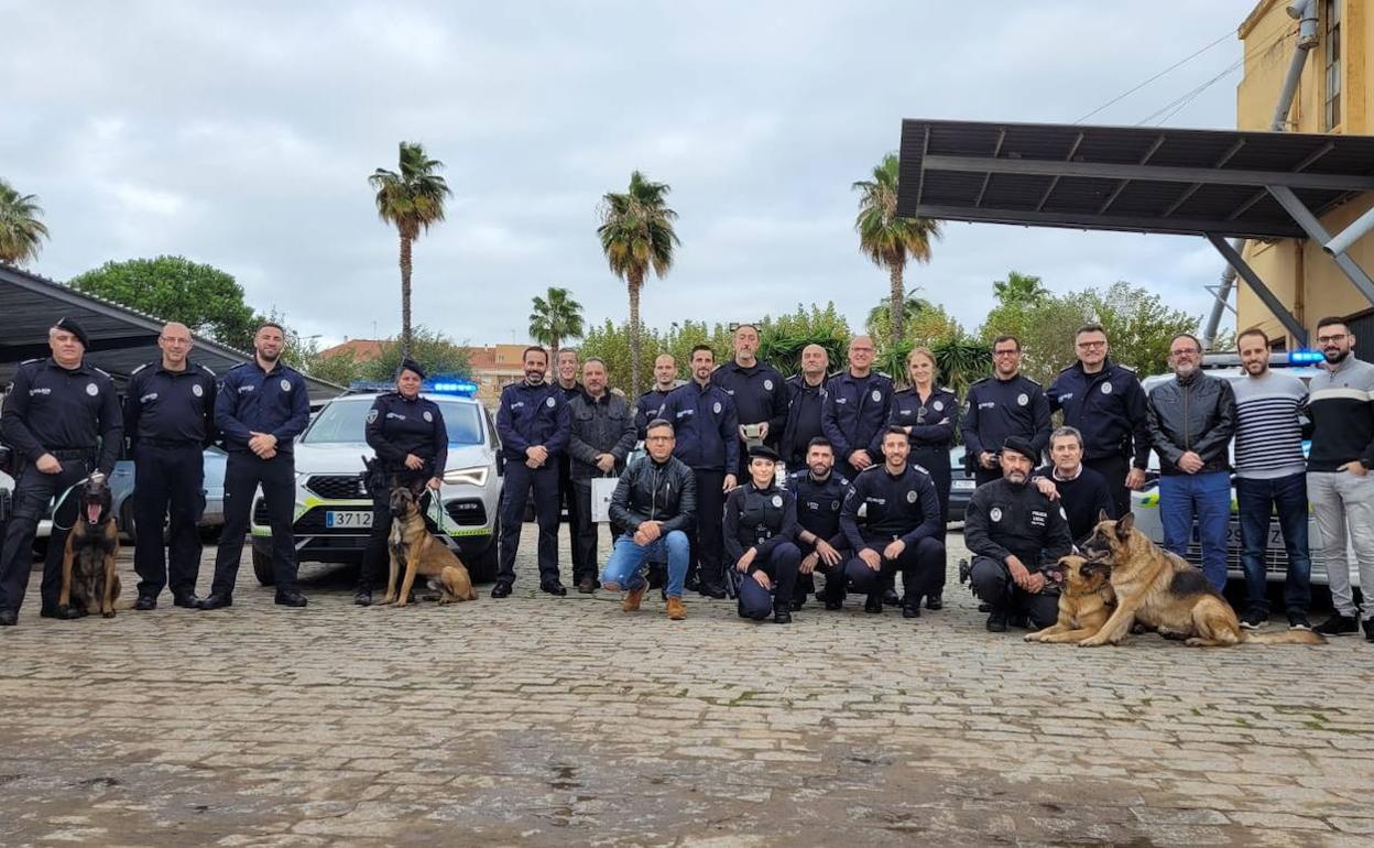 La Policía Local homenajea a Miguel Ángel Hurtado por su jubilación