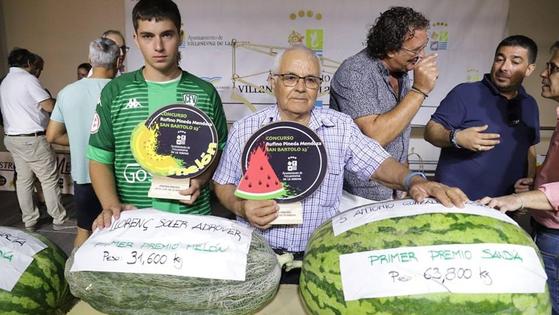 Un melón de más de 31 kilos, nuevo récord nacional