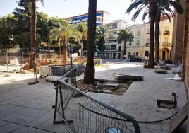 Obras en el entorno de la iglesia de la Asunción.