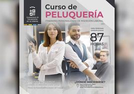 El programa Crisol ofrece un curso de formación en peluquería