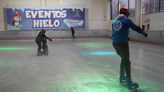El pabellón Juan Hidalgo acoge una pista de hielo hasta el 7 de enero