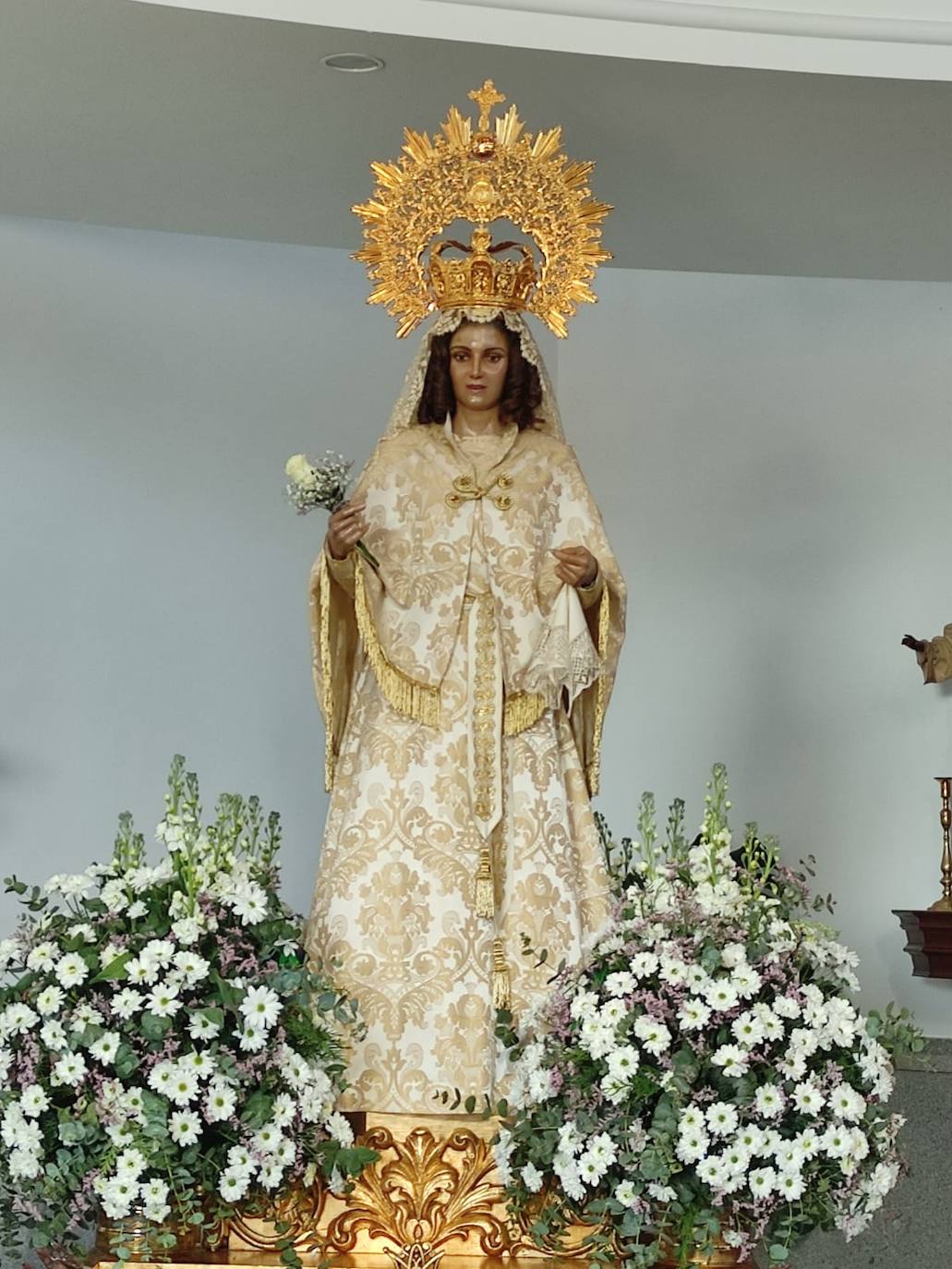 Cientos de villanovenses asistieron este sábado a la despedida en la ermita.