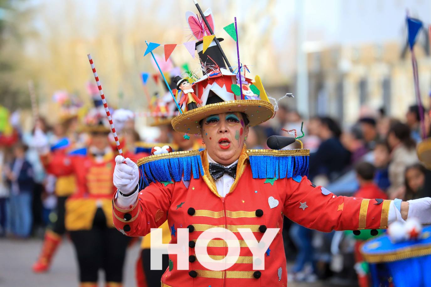 El desfile se celebró este sábado con final en la plaza de España. 