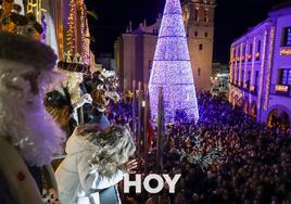 Cabalgata de los Reyes Magos a su paso por Villanueva de la Serena