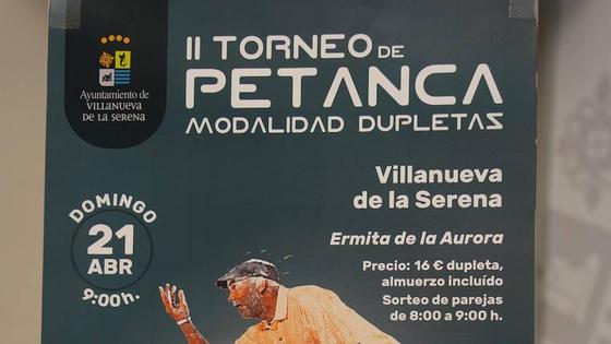 La segunda edición del Torneo de Petanca se celebrará el próximo domingo 21 de abril