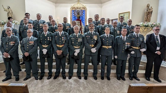La Guardia Civil homenajeó a su Patrona sin la procesión