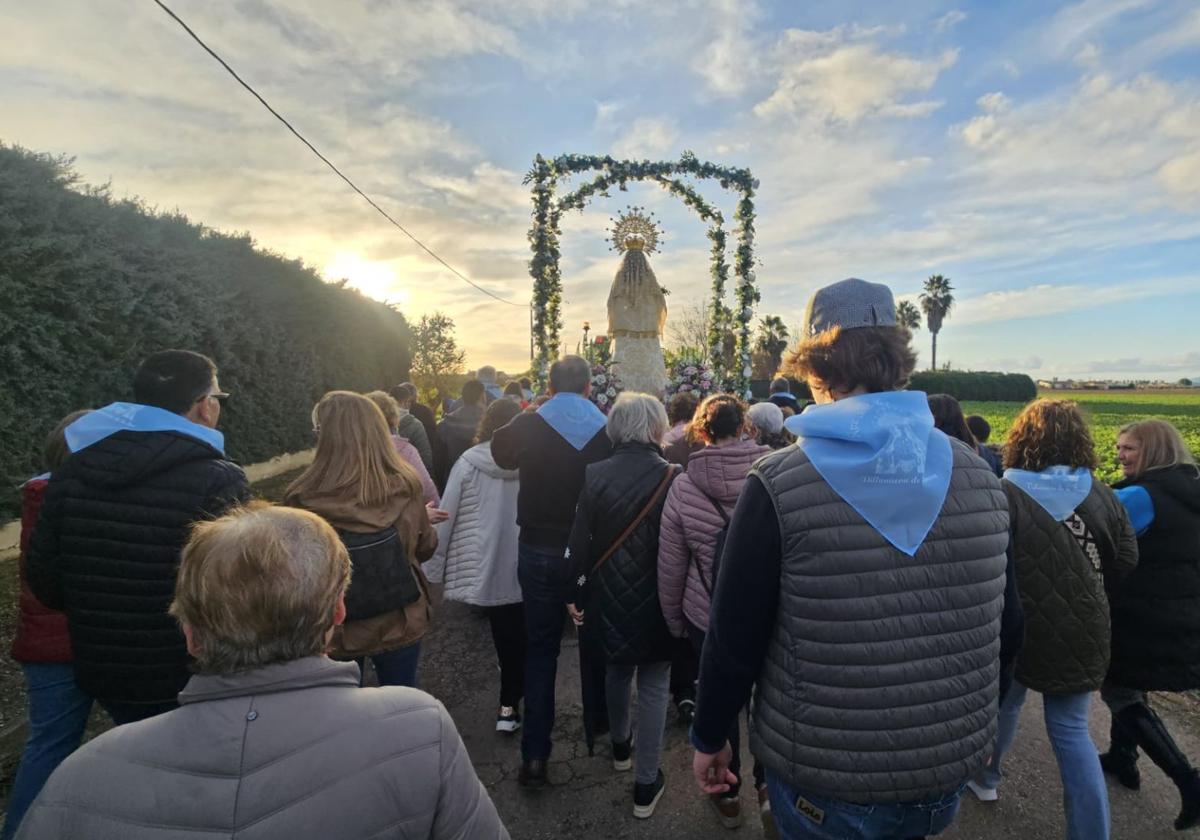 La Virgen de la Aurora regresa de su ermita