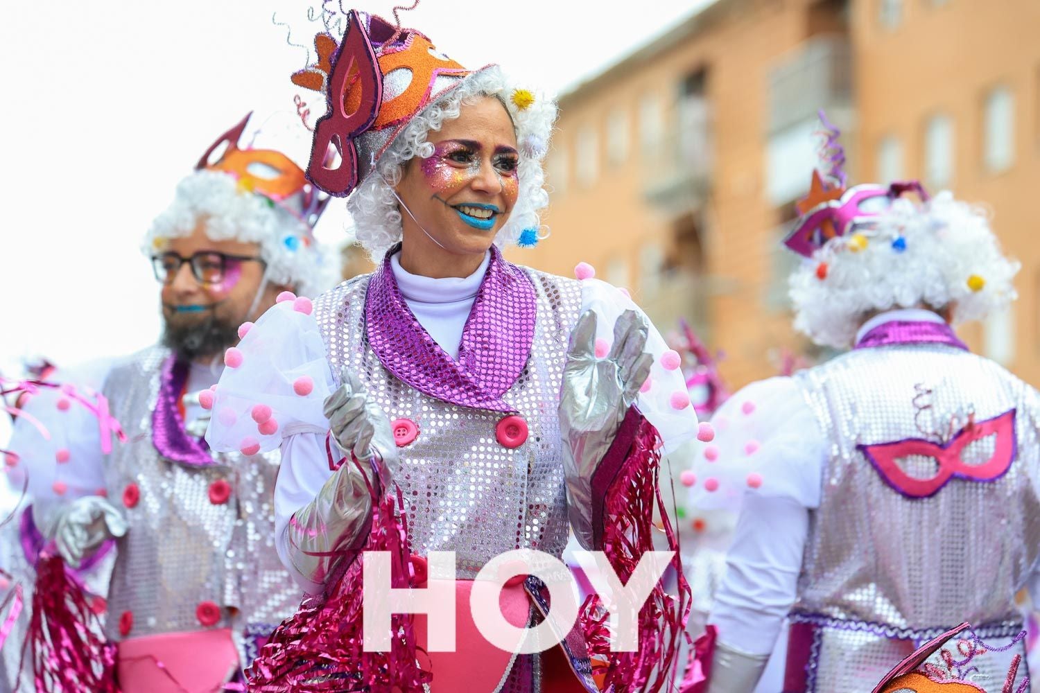 Algunas imágenes del desfile de carnaval en Villanueva
