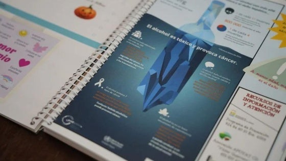 Agendas escolares para concienciar sobre adicciones