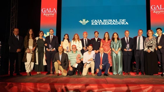Apyme entrega sus premios de la gala 'Empresa del año' celebrada en Villanueva de la Serena