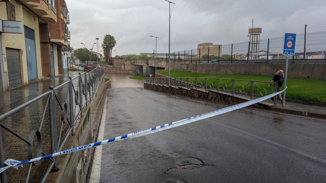 Numerosas incidencias por la lluvia en Villanueva de la Serena