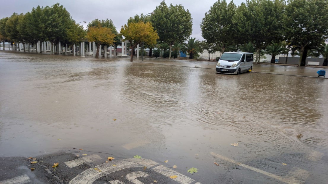 Numerosas incidencias por la lluvia en Villanueva de la Serena