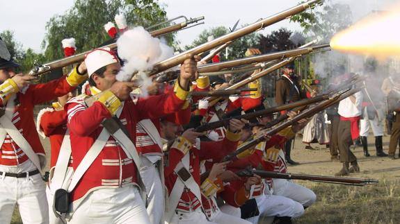 Recreación de la batalla histórica de La Albuera.
