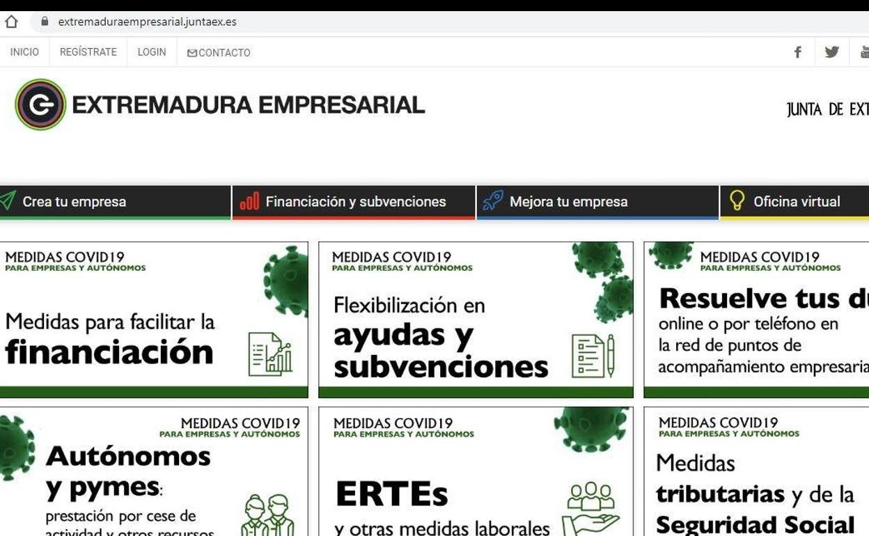 La Dirección General de Empresa recopila en su web las medidas de apoyo para empresas y autónomos ante el COVID-19