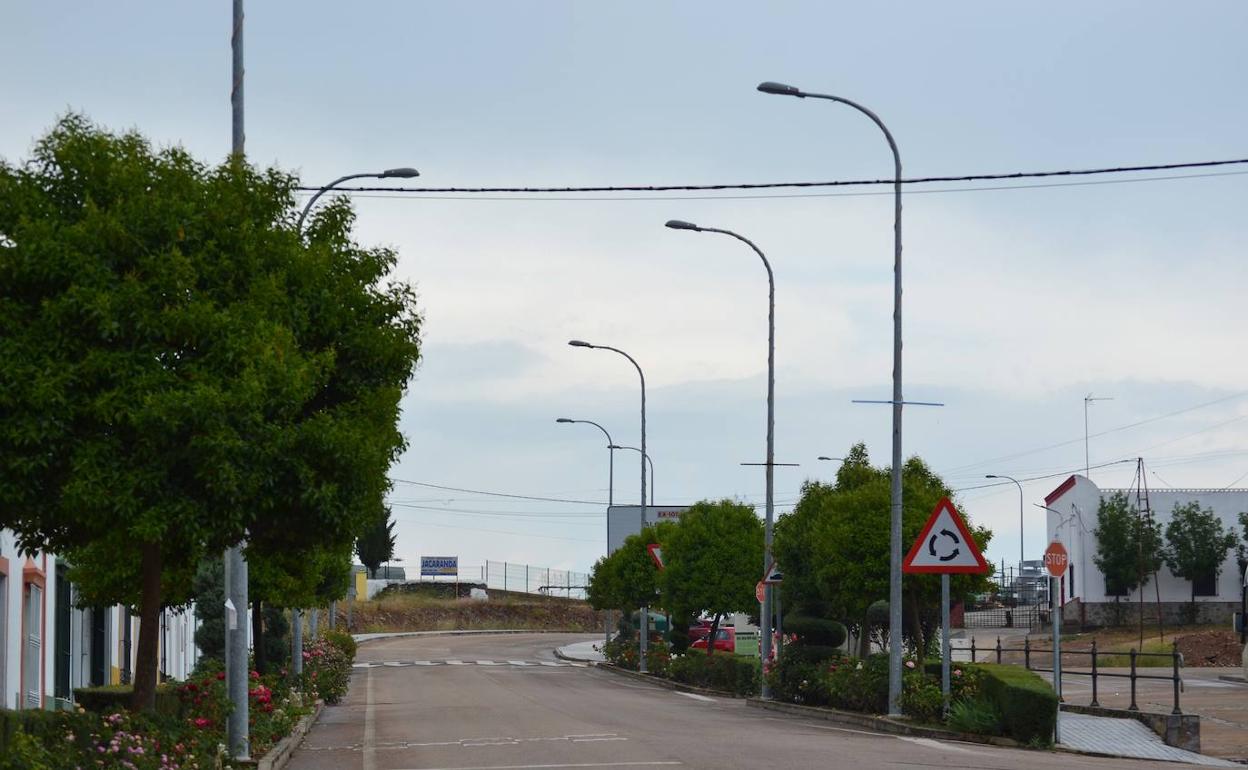 Avenida Juan Carlos I, entrada principal de la localidad.