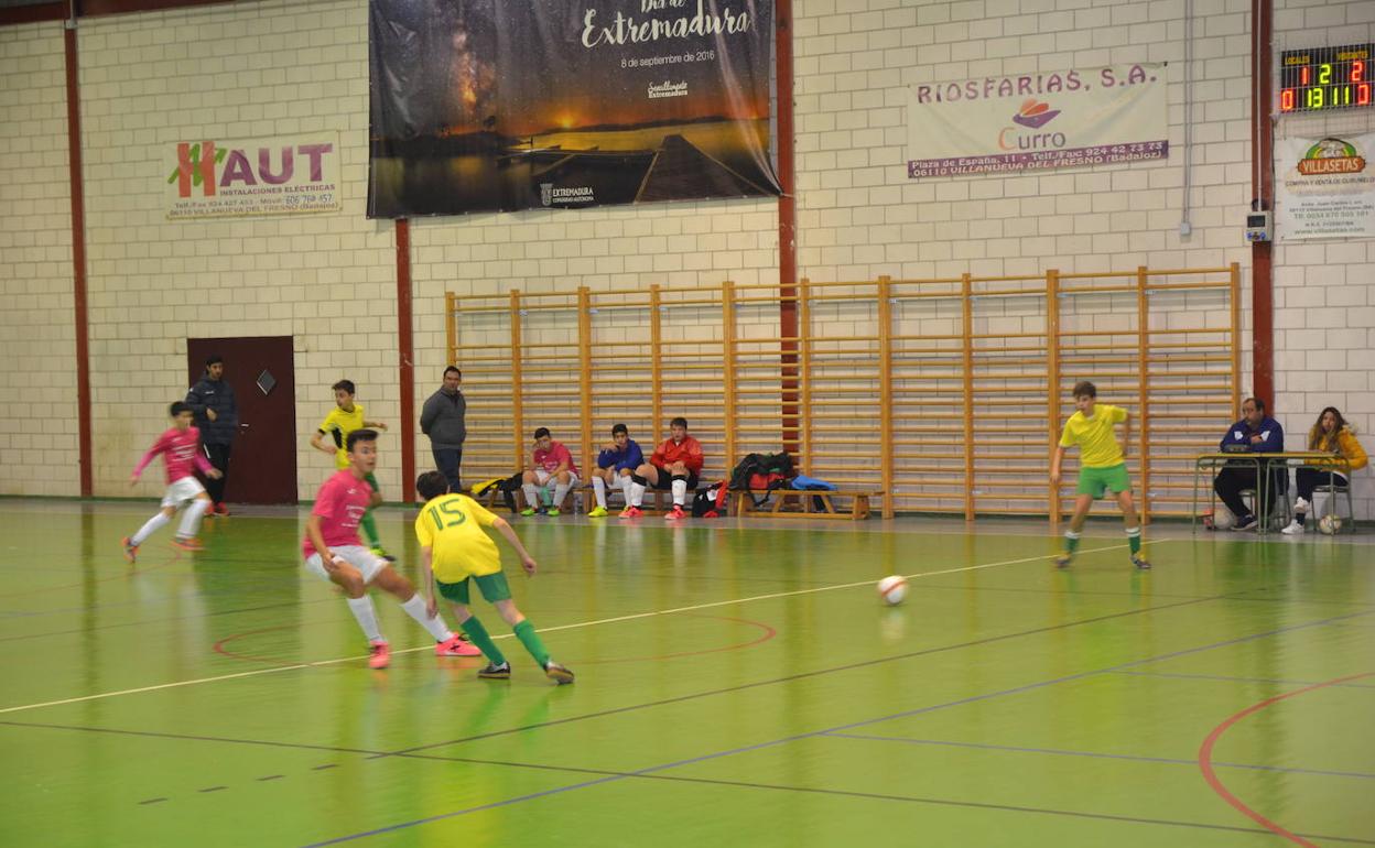 Imagen de archivo de un partido local de fútsal.