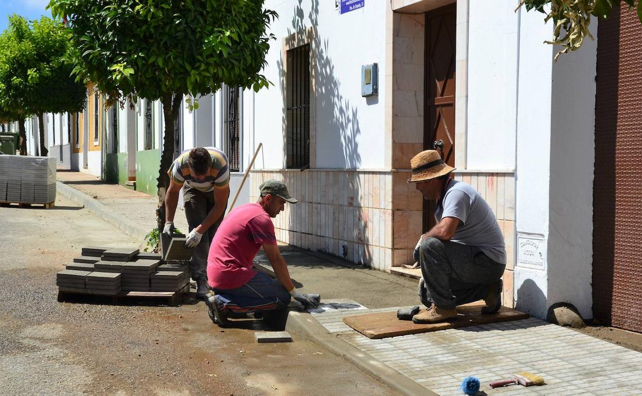 Trabajadores del antigio AEPSA.
