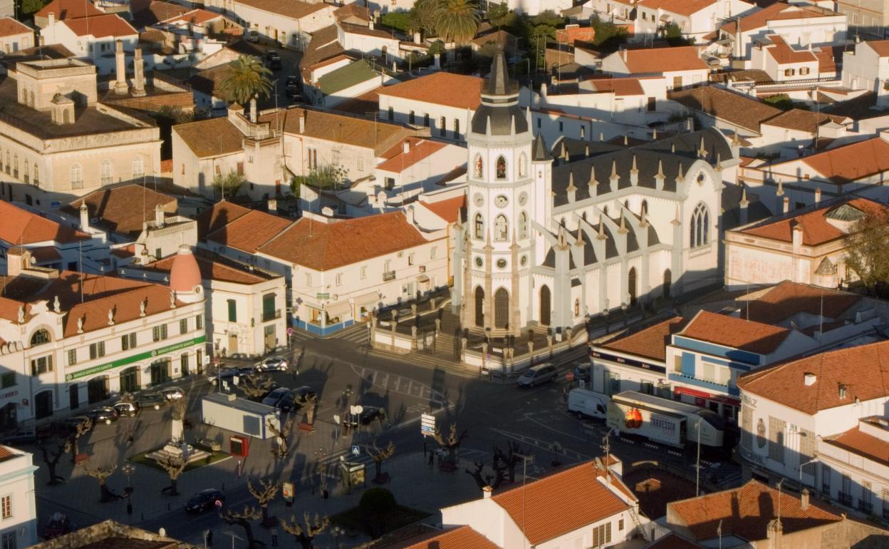 Centro de la ciudad de Reguengos de Monsaraz.