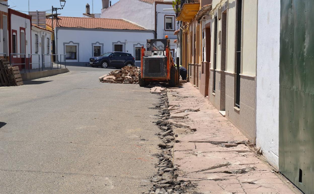 Desarrollo de una obra del Aepsa en la localidad, imagend e archivo.