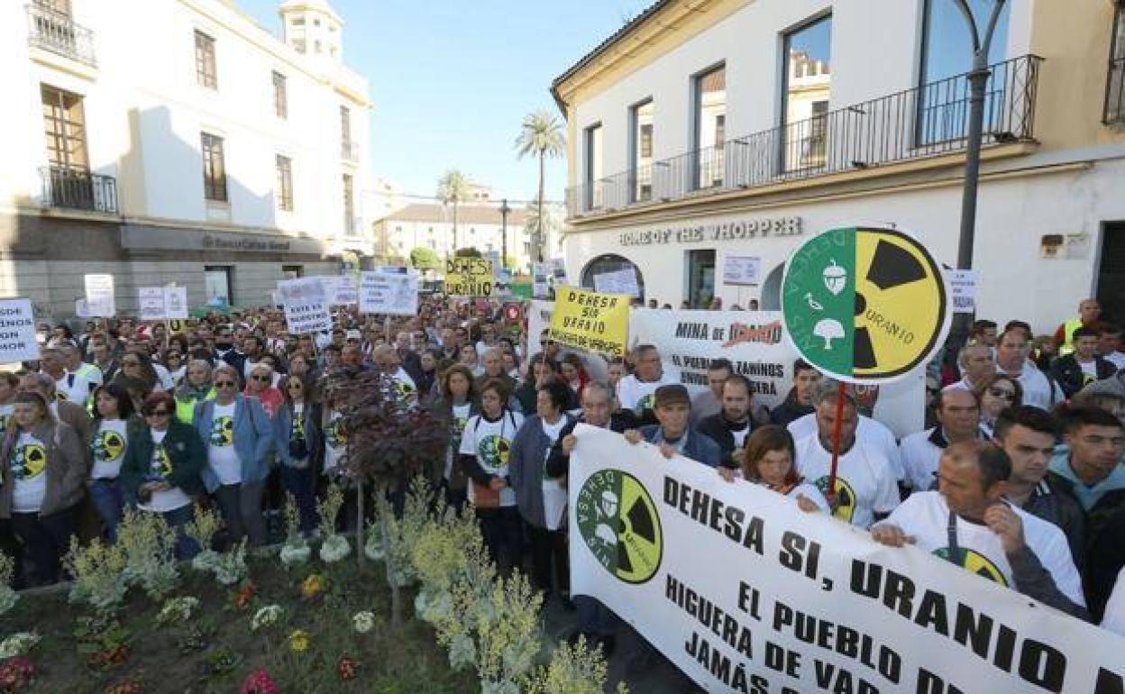 Protesta en Mérida contra el proyecto minero en marzo de 2019. / 