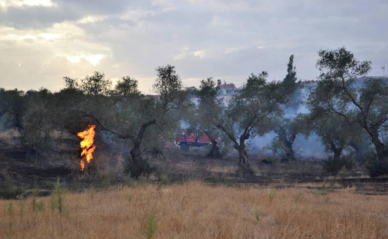 Incendio en la localidad, imagen de archivo.