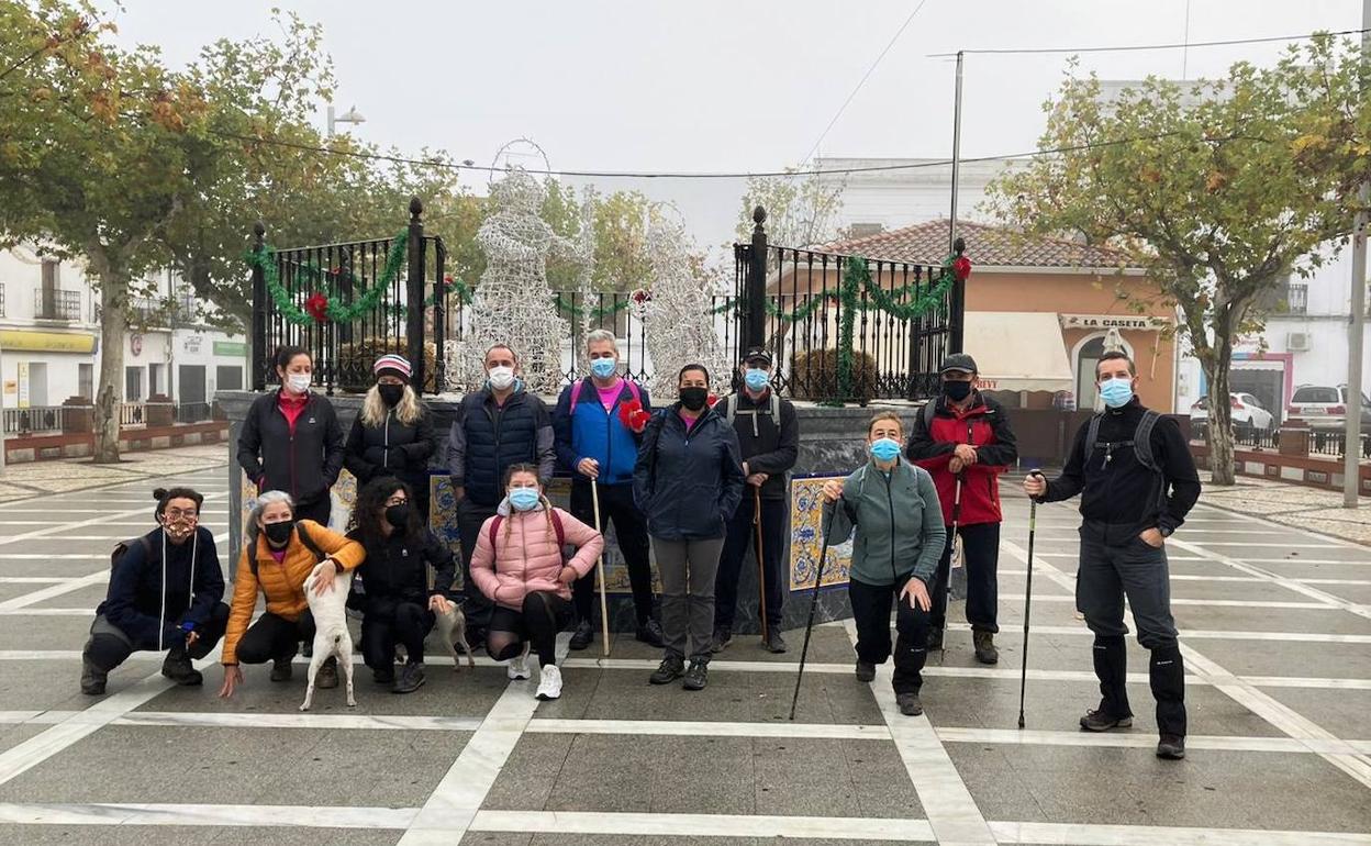 Algunos de los asistentes a la última ruta realizada.