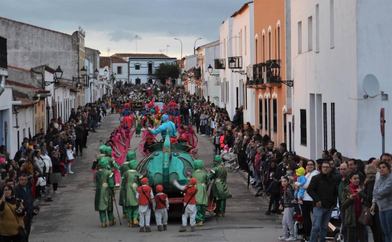 Parte del desfile de Carnaval de 2020.