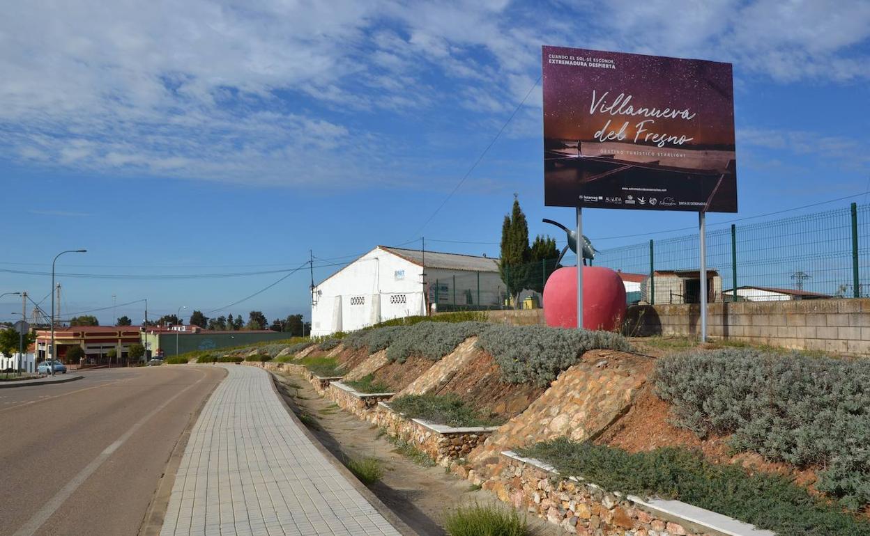 Entrada a la localidad por la Avenida Juan carlos I.