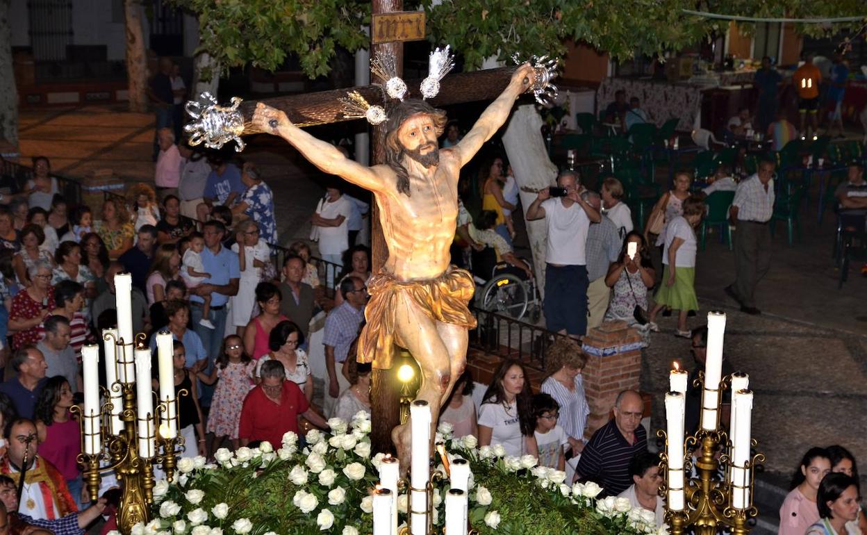 Procesión del Cristo de la Expiración , imaagen de archivo.