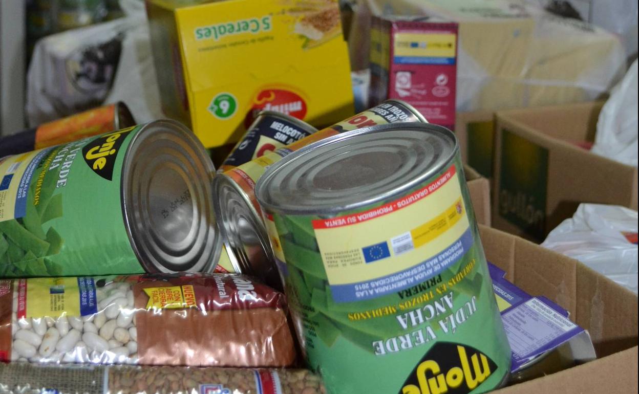 Alimentos de Cruz Roja, imagen de archivo.