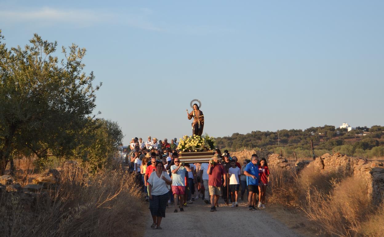 Traslado de San Ginés desde su Ermita hasta la Iglesia.