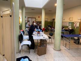 Imagen de archivo de donaciones en el Centro de Salud local.