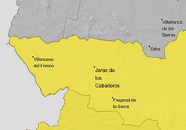 La localidad está en alerta amarilla por fuertes lluvias y tormentas